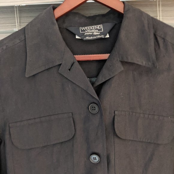 Weekend by Max Mara Linen Blouse Jacket & Pant Trousers Set Size 10 - Picture 1 of 14